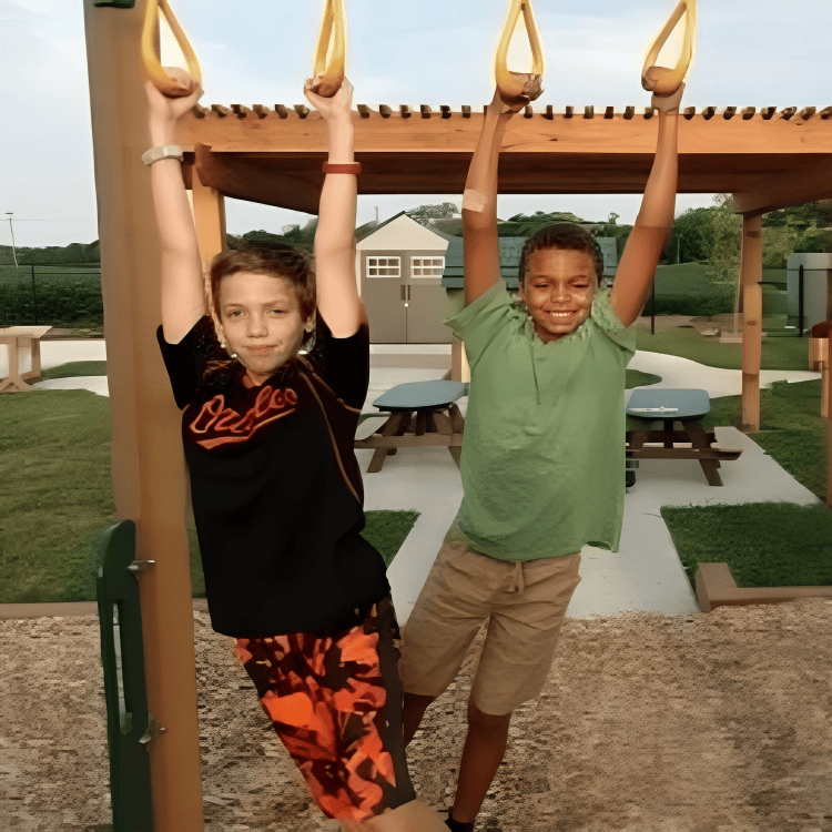 children on playground